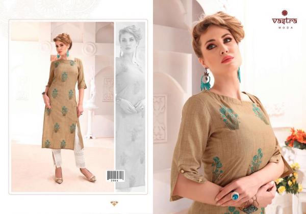 Vastra Moda Pearl 1-Cotton-Blended-With-Embroidery-Kurti